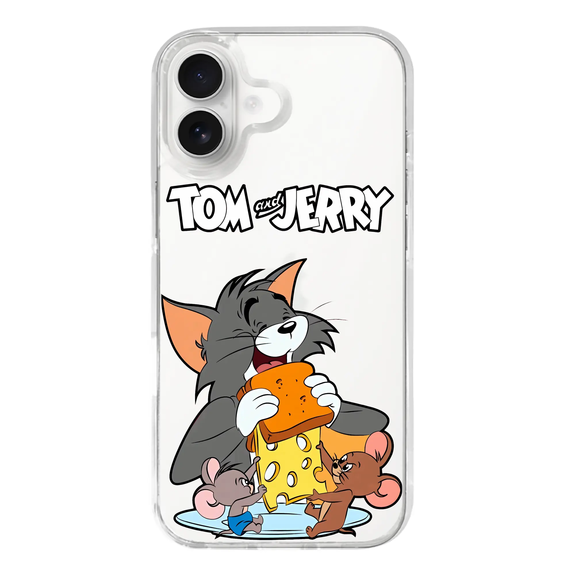 トムとジェリー グッズ トム - iPhone 17シリーズ 透明スマホケース – 薄型・耐衝撃・精密フィット保護カバー